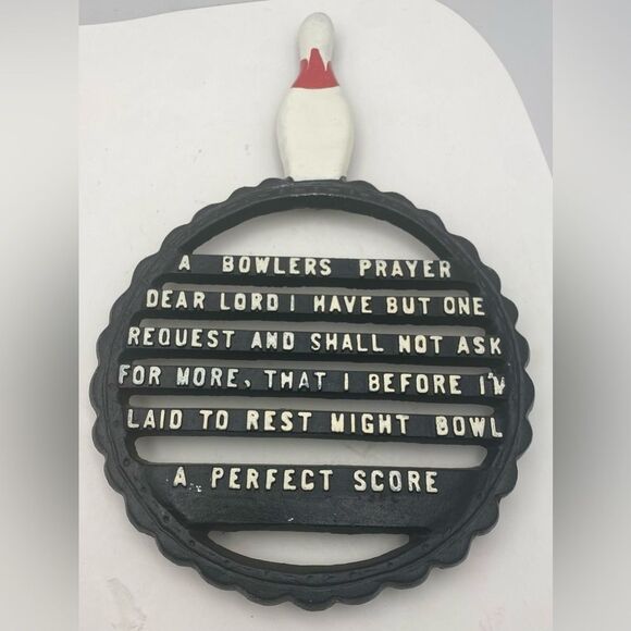 Other - Vintage Bowling-Theme Trivet / Pot Stand — Kitchen Décor